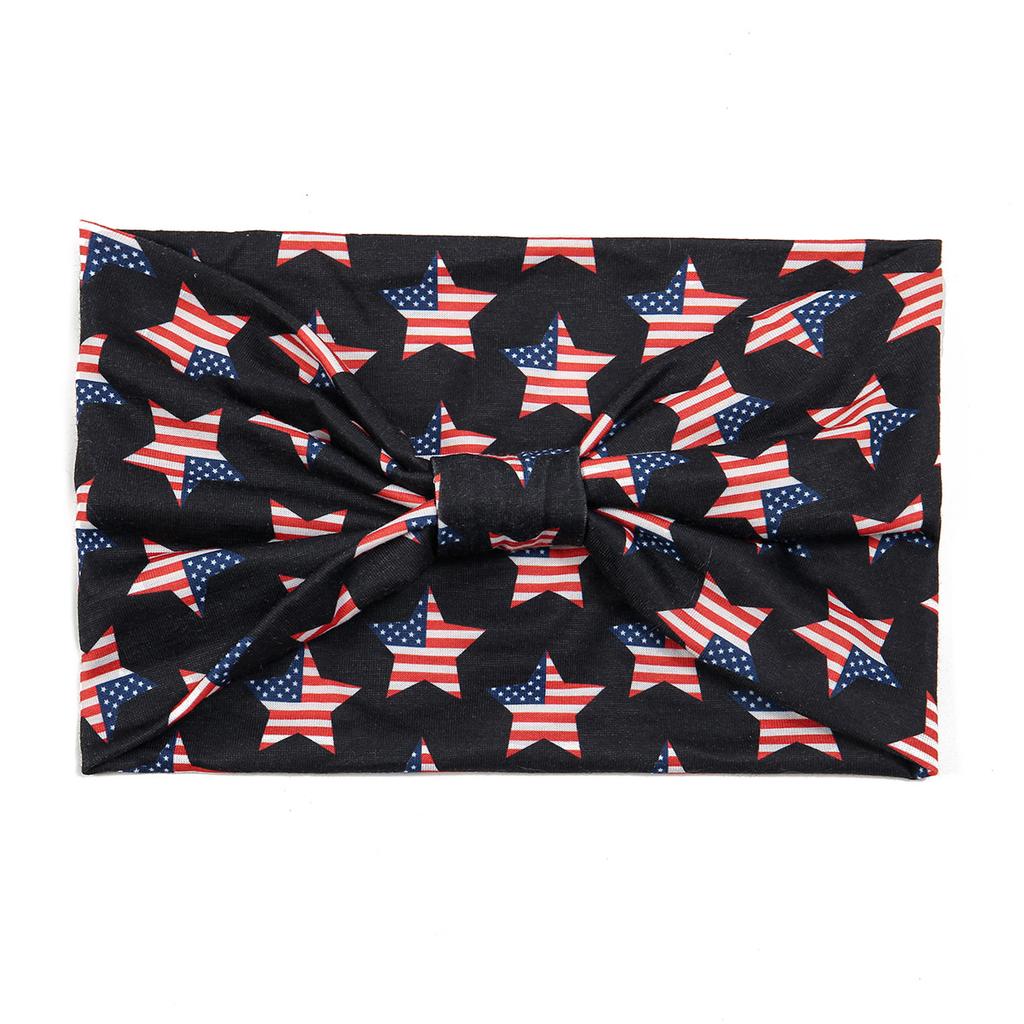 Wide Bandana Headbands for Women Boho Bandeau Headbands Knot Hair Scarf Bands Stretch Floral Printed Non Slip Headbands Elastic