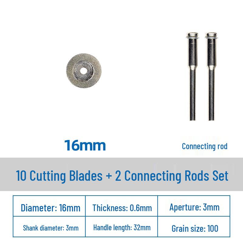 Diamond Cutting Disc for Grout, Jade, Glass, Ceramic; Seam Cleaning Blade for Hand Drill, Small Slice for Wine Bottles.