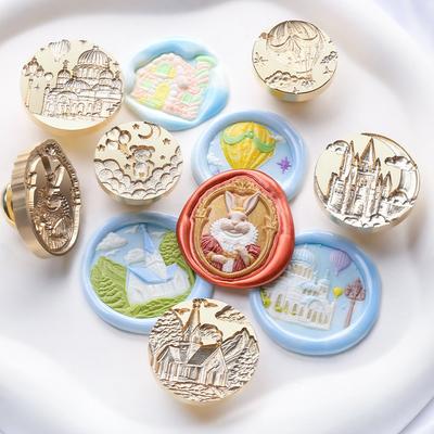 Embossed Call Series Lacquer Seal Head Suitable for Stamps Envelopes Gifts Greeting Cards Wax Sealing Tools