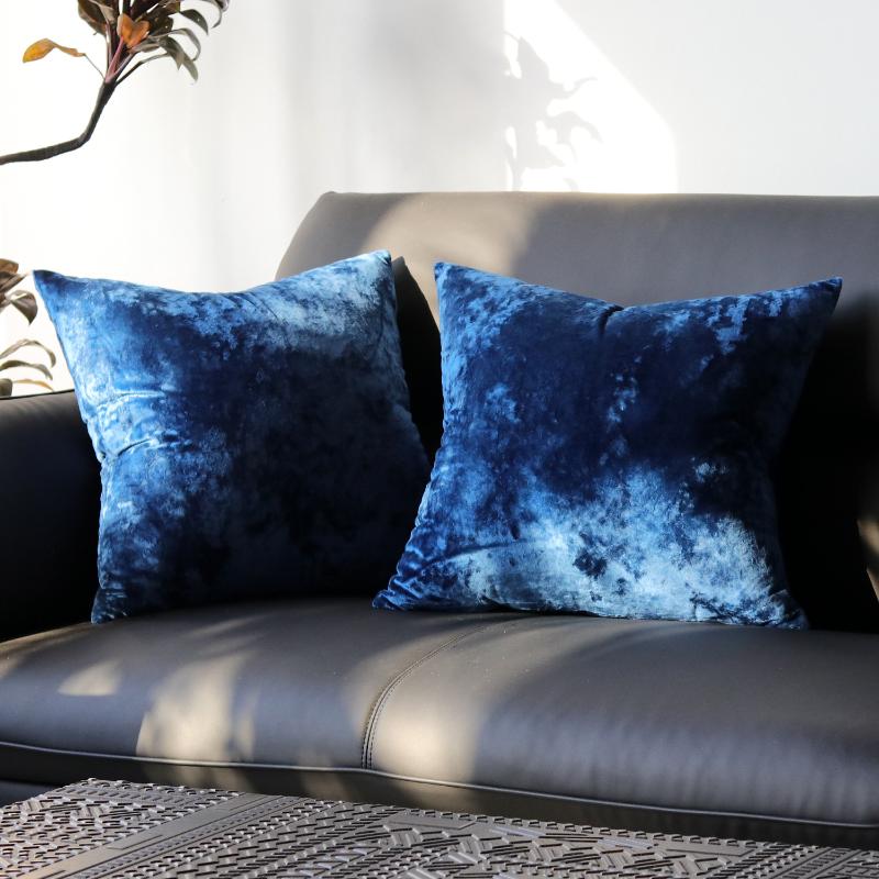 Plus Square 70×70cm Golden Velvet Pillow Cover Luxury Soft Sofa Bed Living Room Pillow Case Home Bed 50x70cm Pillow Covers New