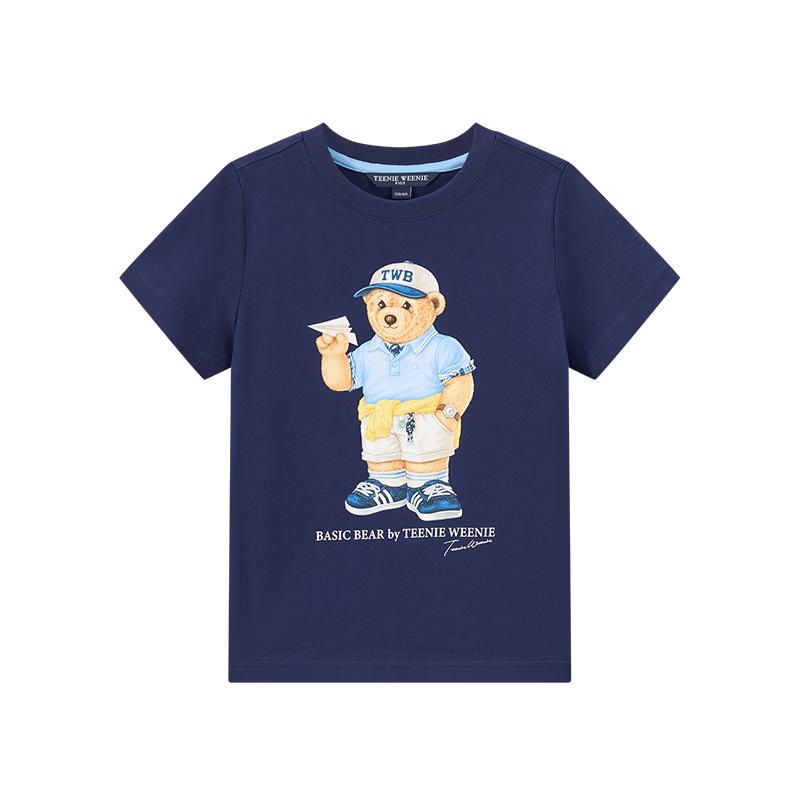 Teenie Weenie Kids Bear 5A Antibacterial Short Sleeve T-Shirt 120