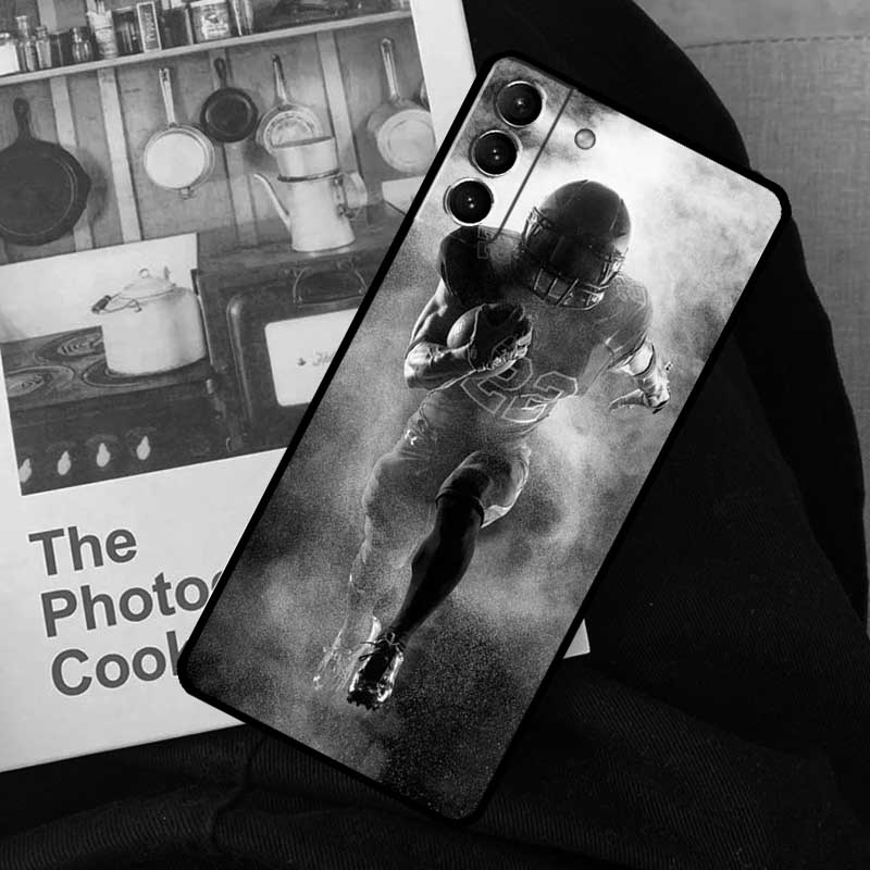 

American Football Sport Phone Case For Samsung Galaxy S24 S22 S23 Ultra S20 S21 S24 FE S9 S10 Note 10 Plus 20 Ultra Galaxy S10