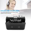 Dpofirs Bluetooth Cassette Stereo Cassette Tape USB and Power Portable Pocket Tape Player Player, Auto-Reverse Player, Support, (Black)