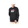 Anta Sports Lifestyle Series Front Print Pattern Round Neck Pullover Long Sleeve Sweatshirt Unisex Sweatshirt Black 172248712-2