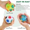 Magic Rainbow Puzzle Ball, Fidget Ball Puzzle Brain Teaser Fidget Toy Birthday Christmas Stocking Stuffers for Kids & Adults