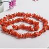 Natural Southern Red Agate Crystal Spacer Beads - Handmade Irregular Crushed Stones for DIY Jewelry
