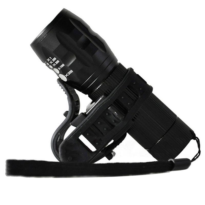 Support de Vélo à 360° pour Lampe Torche LED Clip Serre-joint