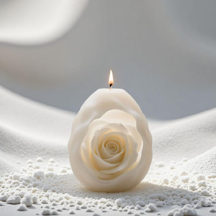 Rose Flower Shape Silicone Molds for Epoxy Resin Handmade Candle Home Decoration Easy Demolding Silicone Soap Mould