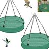 Bird Seed Catcher Tray Universal Mesh Bird Feeder Tray with Hook Hanging Bird Feeder for Outdoor Garden Lawn Patio
