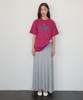 Hombadittingjeu Cotton Shirring Long Skirt (Gray)
