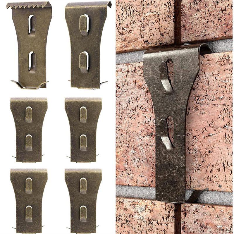 

Brick Hook Clips For Hanging , Brick Hangers For Brick Wall Hanging No Drill And Nails, Fits Brick 2-1/4 To 2-3/8