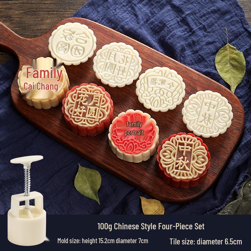 Forma do wytłaczania księżycowych ciastek typu Snow Skin i ciastek z fasoli mung, ręcznie tłoczona