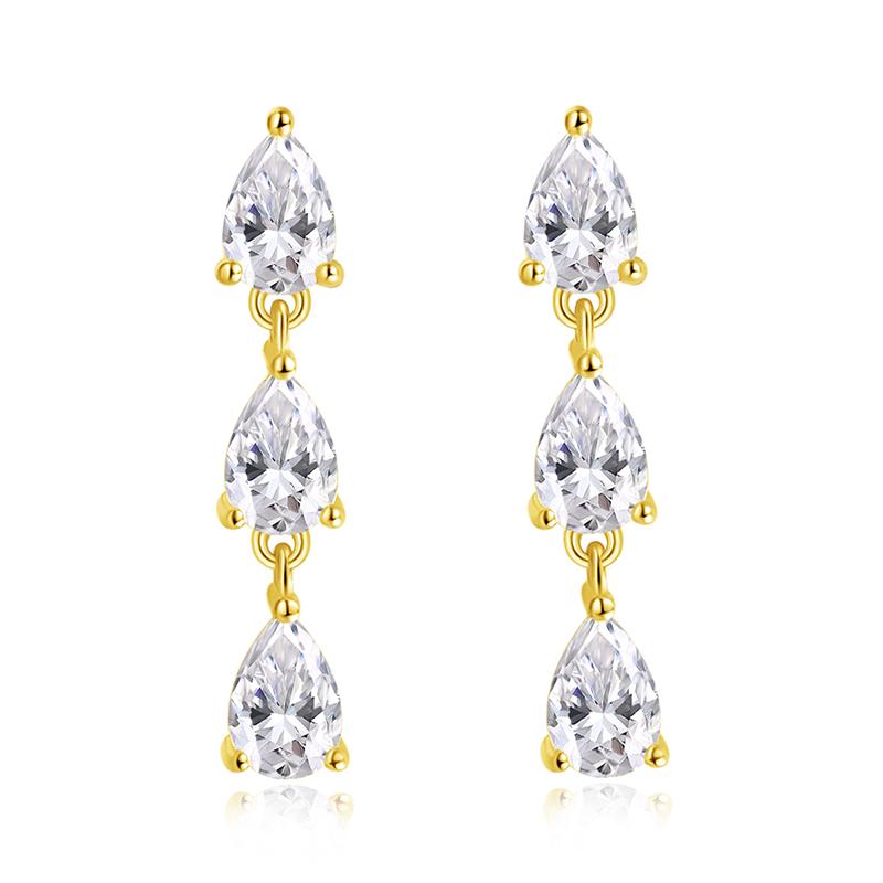 

Серьги-подвески Smyoue 4*6 мм с муассанитом в огранке «груша» для женщин и девушек, 3 камня, ювелирное изделие для свиданий, цельное серебро S925, лабораторный бриллиант, подарок one pair