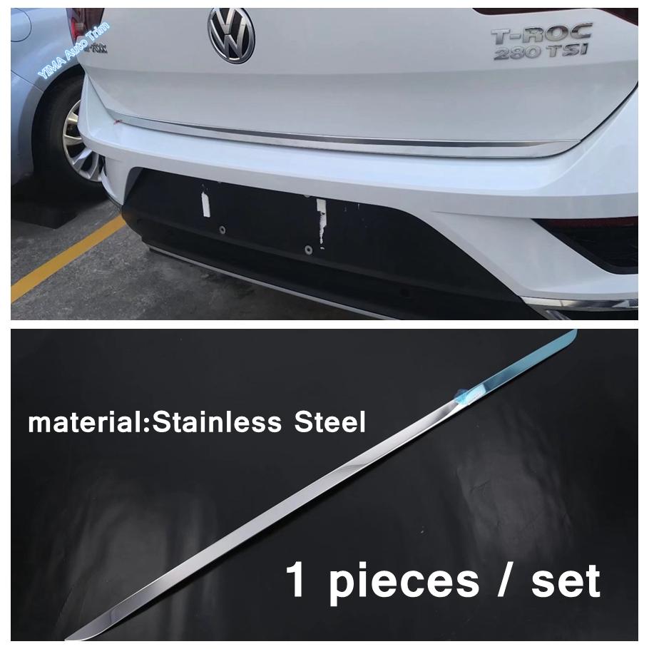 Car Styling Rear Trunk Tailgate Up Tail Decoration Strip Cover Trim For Volkswagen T-Roc T Roc 2018 - 2024 Exterior Accessories