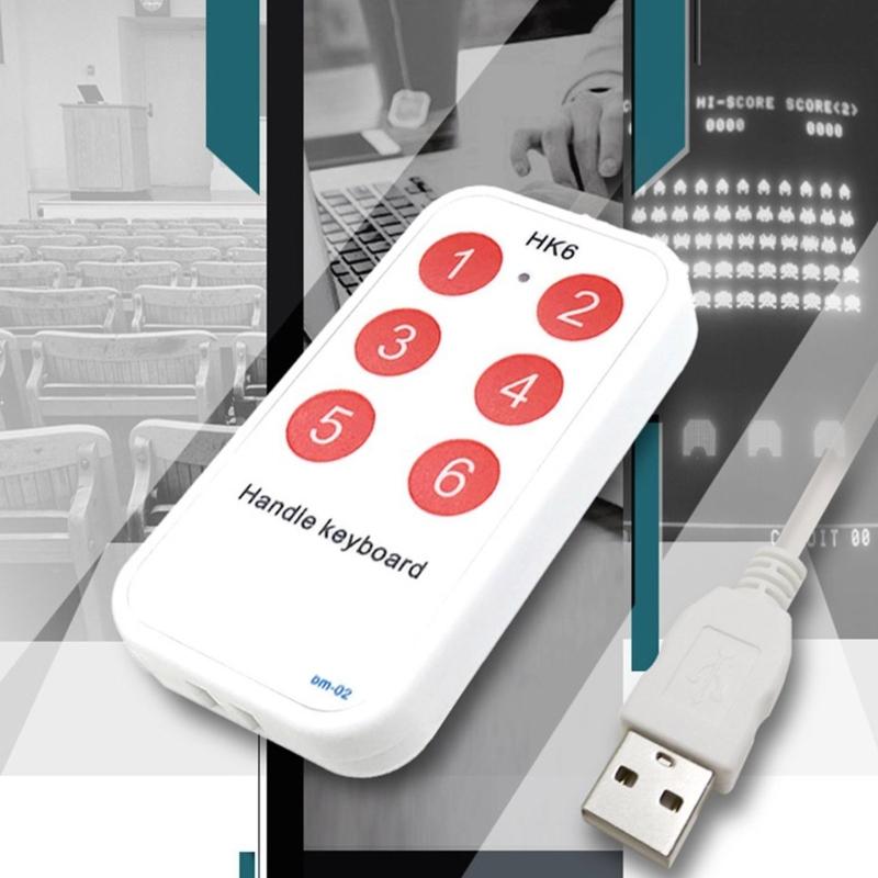 Programmable Keypad Shortcut Key Macro Keypad 6 Key Function Convenient Setting Keyboard for Instrument Control