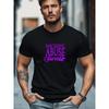 European Sizes Men's T-shirt, Simple and Clean, Relaxed and Casual, Men's Narcissistic Abuse Survivor Graphic Summer Casual Crew Neck