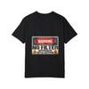Weißes T-Shirt Mit Warnschild 'No Filter' Grafik Herren Lässiges Streetwear Top für den Alltag