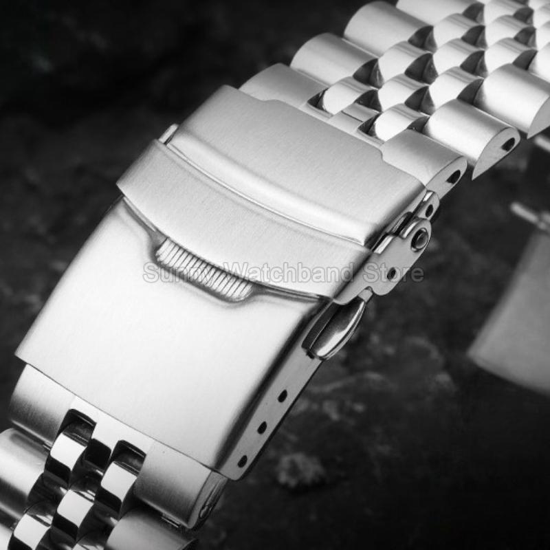 Gebogene Schnittstelle Exquisites Edelstahl-Uhrenarmband 22 mm für Seiko Turtle Serie SRP777J1SRPE99K1 Stahl-Uhrenarmband Langlebig