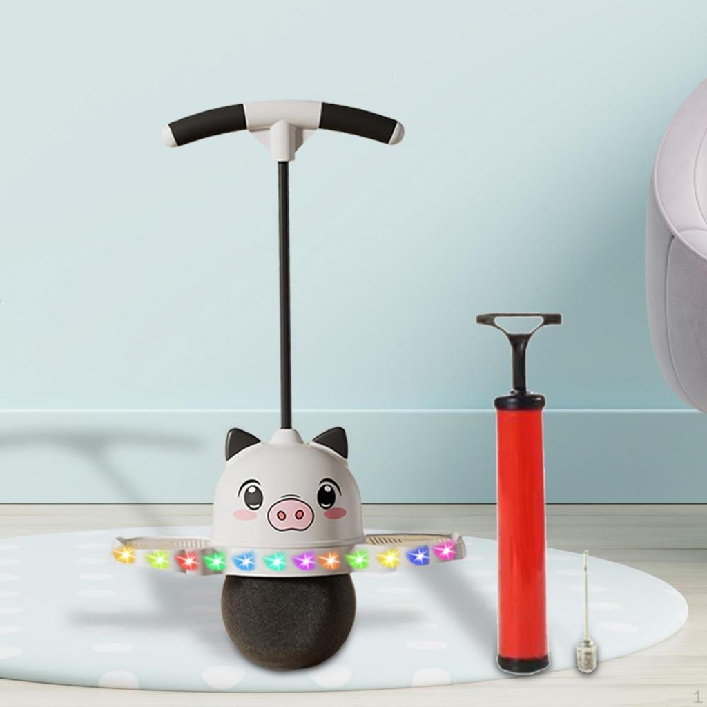 Pogo Jump Ball Exercițiu de săritură Băieți Fete Placă cu jucărie ușoară de sărituri în înălțime pentru antrenament