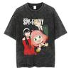 SPYFAMILY Anime Oblečení Anya Forger Kawaii Potisknuté Tričko Pánské Dámské Oversized Trička Harajuku Unisex Prané Bavlněné Tričko