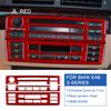 Real Soft Carbon Fiber Center Console Trim for BMW E46 AC & CD Button Panel, Glossy Anti-Scratch Easy tall Upgrade