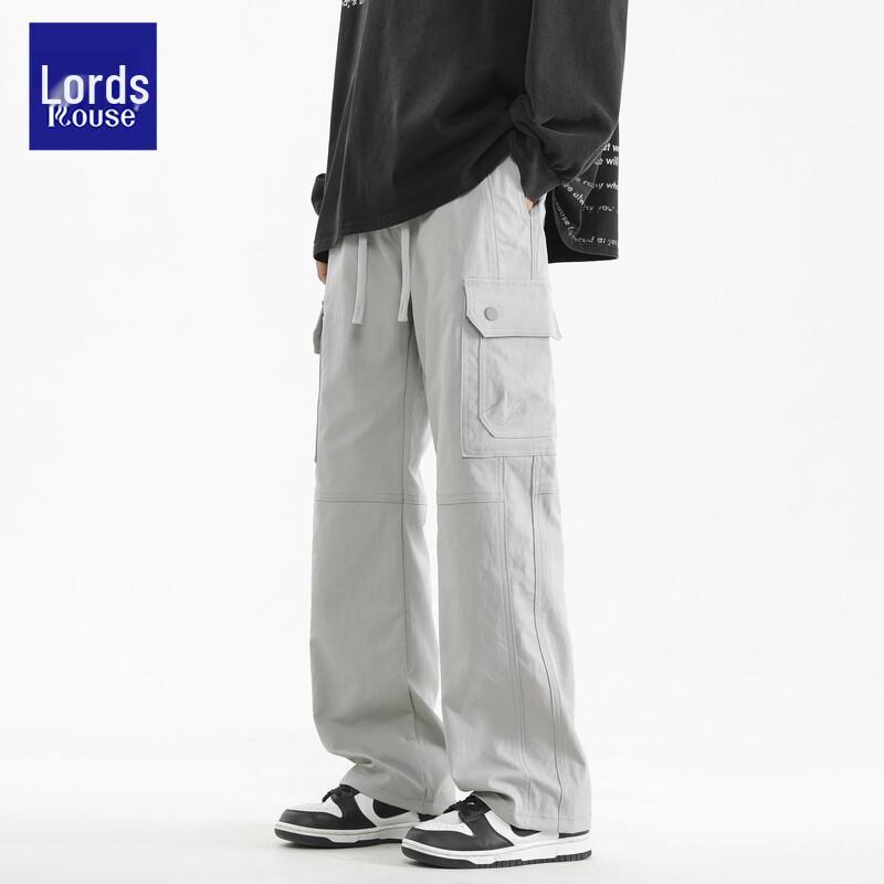 Men s Summer Multi-Pocket Straight Leg Cargo Pants 2XL
