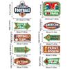 Sport Themed Directional Sign For Football Parties Durable Recyclable Paper Football Party Accessories Direction Boards
