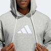 Adidas Sweatshirts Men's Gray Hooded Moderate Regular HF0237