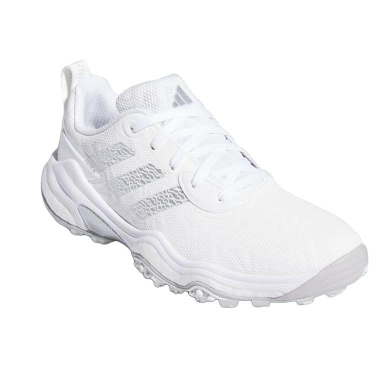 adidas CodeChaos 25 Spikeless Golf White Silver Metallic Women Sneakers Cloud-White Grey-Two ID8730