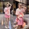 2025 Summer Loose Korean-Style Plus Size Women's Casual Sportswear Shorts Set