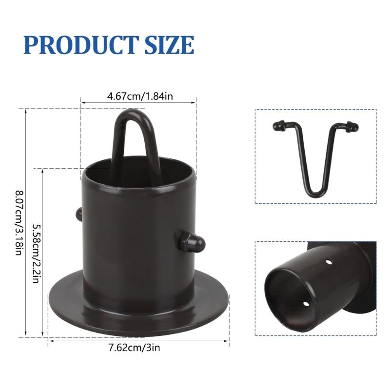 Metal Gutter To Rain Chain Connector Rainwater Guide Adapter Features Bottom V Hook for Secure Attachment