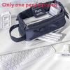 Student Nylon Double Layer Pencil Case Large Capacity Organizer For School And Office