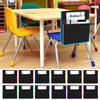 12pz Tasca Organizer per Schienale Sedia Scolastica con Slot per Etichetta e Tasche Multiple per Aula Scolastica