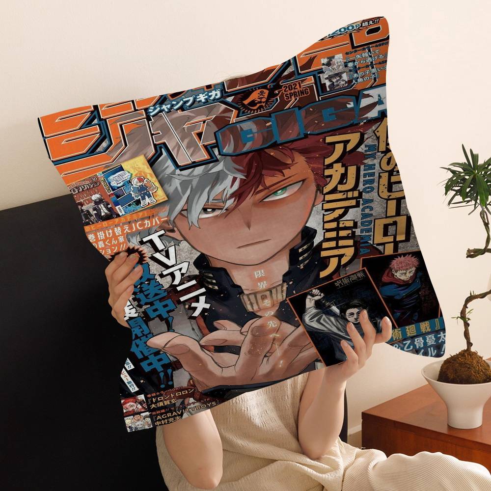 pc My Hero Academia Cushion Cover Car Throw Pillow Case For Sofa Car Christmas Gift xcm xcm
