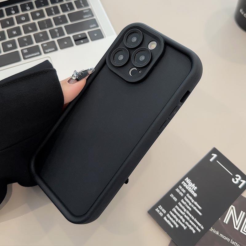 Suitable for Samsung S25 Ultra Mobile Phone Case S24FE Matte S23 Full Inclusive S22Plus Solid Color Silicone Protective Case