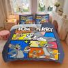 3pcs Tom and Jerry Bedding Set Includes Quilt Cover and Pillowcases, Suitable for All Seasons F094