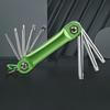 1PC Tool Plum Blossom Hexagon Wrench Flat Head Folding Hexagon Hexagon Wrench Set