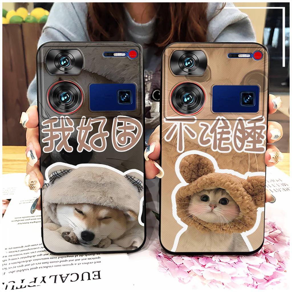 Nárazuvzdorné pouzdro na telefon Pouzdro na telefon Pro ZTE Nubia Z60 Ultra TPU Graffiti Módní design Pár Ochranné Protiprachové Roztomilé