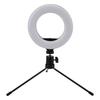 Selfie Ring Light 3 Colors 10 Brightnesses LED Desktop Fill Light with Tripod for Live Streaming Makeup USB 5V