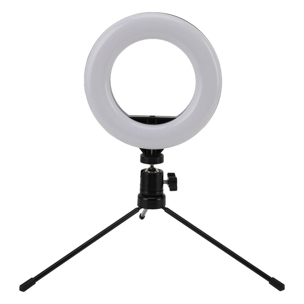 Selfie Ring Light 3 Colors 10 Brightnesses LED Desktop Fill Light with Tripod for Live Streaming Makeup USB 5V