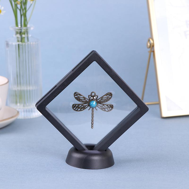 9*9*2Cm Black Pe Film Hanging Jewelry Display Suspension Box Ring Elastic Film