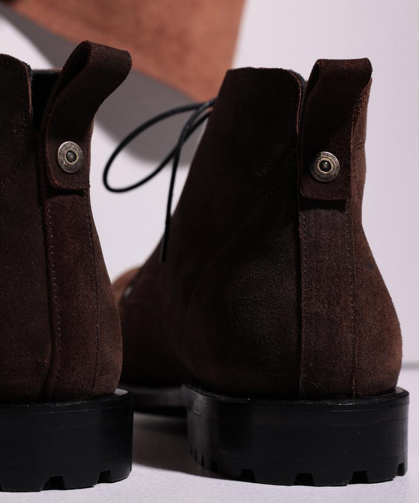 Brenowelt 813 Winter Oil Dark Brown Suede 4-Inch Workcar [Waterproof]