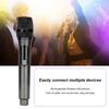 Home Wireless Microphone 1 for 1 80Hz To 15KHz Handheld Microphone with LED Screen for Outdoor Home Conference Microphone