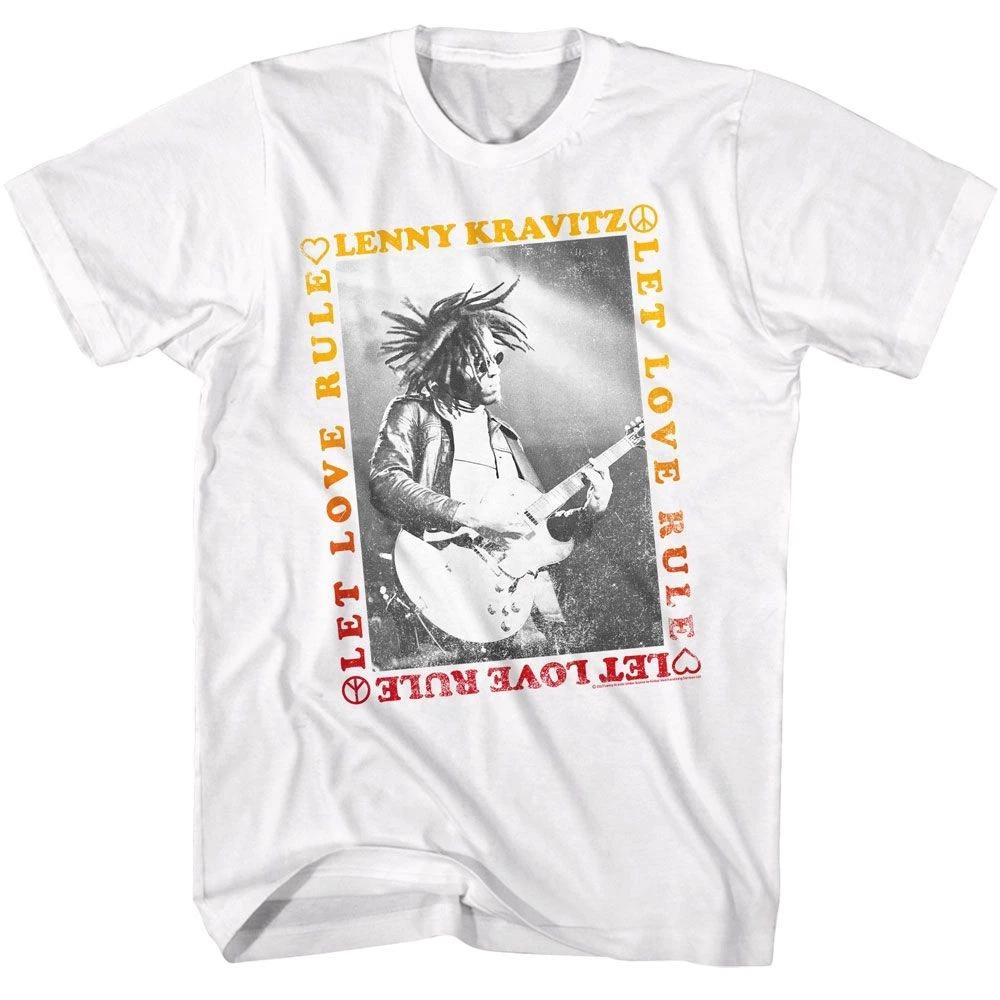 Lenny Kravitz - Let Love Rule Border - White Short Sleeve Children s T-shirt 160