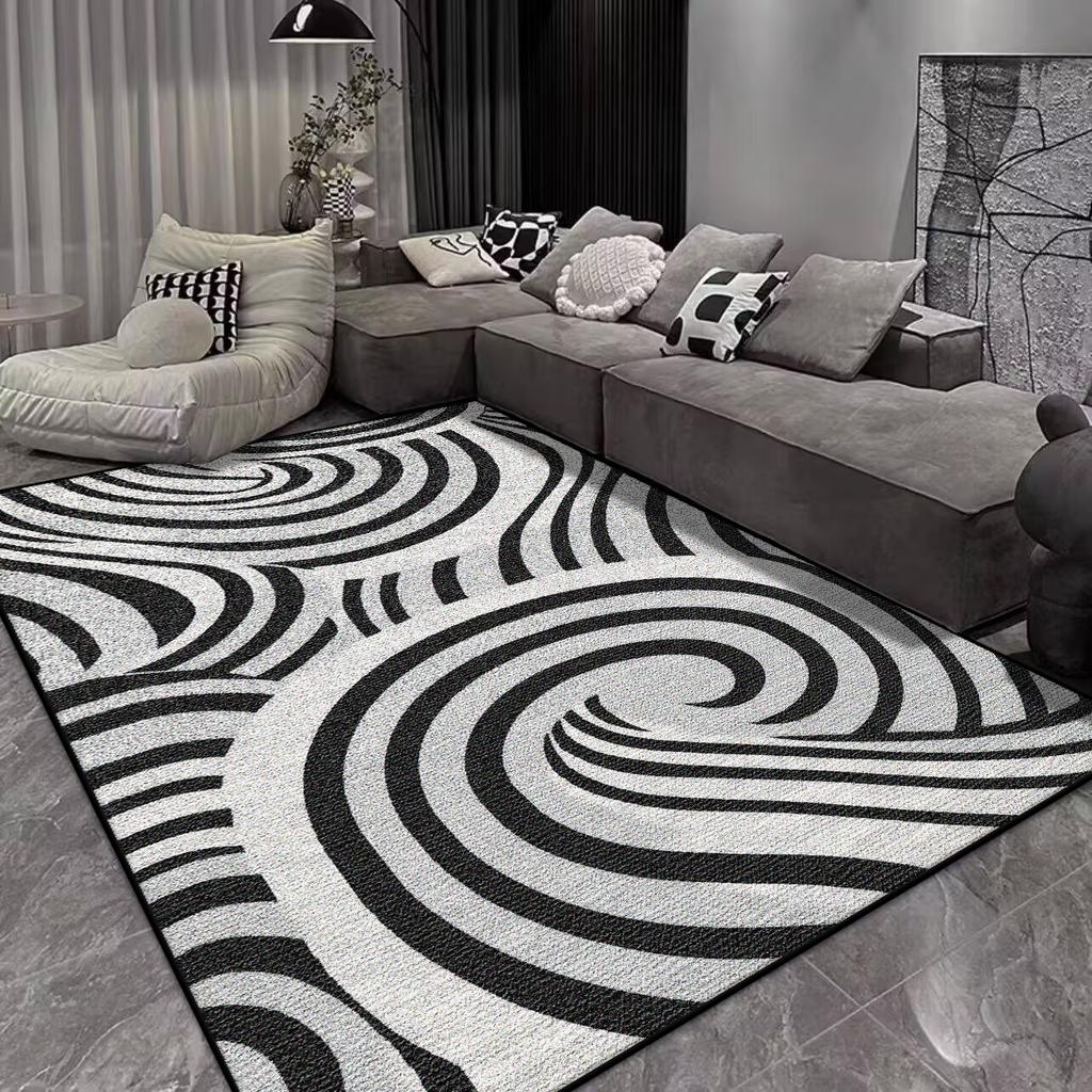 Modern Abstract Style Carpet Living Room Large Size Non-slip Sofa Table Mat Office Lounge Decoration Rug Easy Clean Customizable