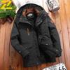 Parka de iarnă pentru bărbați, jachetă de vânt din fleece, groasă, călduroasă, cu blană, pentru bărbați, retro, cu glugă, streetwear, paltoane, jachete de vânt pentru bărbați 6xl
