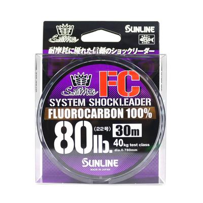 Sunline Fluorocarbon Leader Saltwater System Shock Leader 30m 80lb (9246)