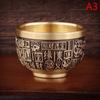 Good Luck Phoenix Cylinder Ornament Traditional Hand Carved Brass Drinking Cup Pure Brass Brass Feng Shui Bowl Lucky Ornament