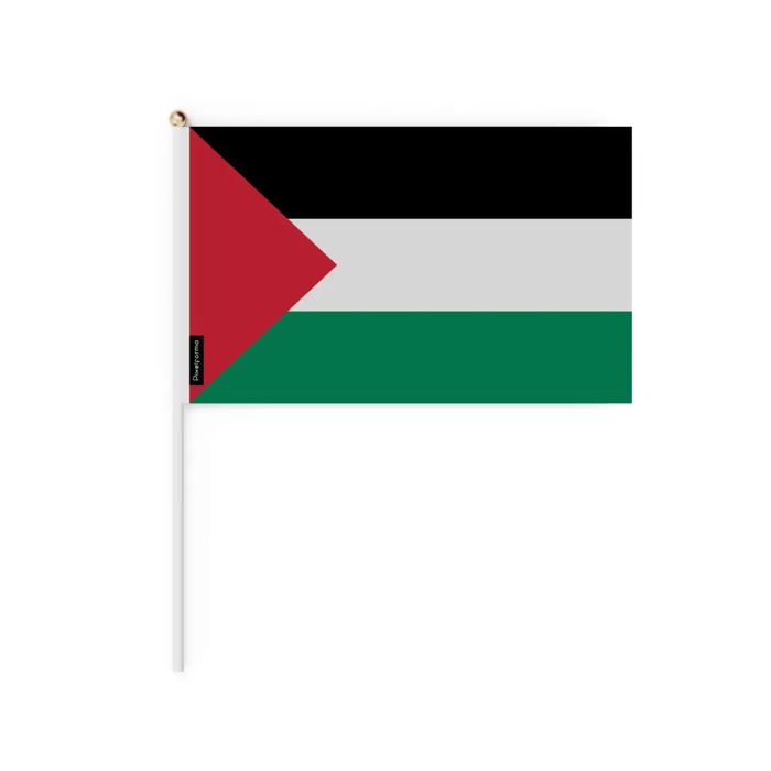 Drapeau - PIXELFORMA - Mini Drapeau Palestine - 30 x 45 cm - Polyester - Léger et robuste