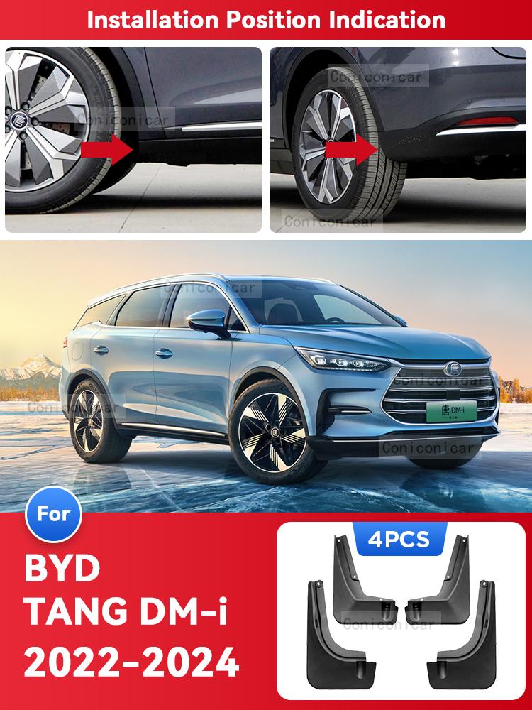 For BYD TANG DM-i EV 2022-2024 Mud Flaps Splash Guard Mudguards MudFlaps Front Rear Fender Styling Car Protector Accessories